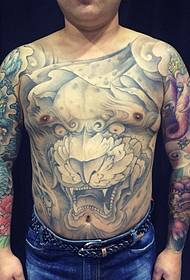 mächteg Männer Totem Tattoo Muster Perséinlechkeet arrogant