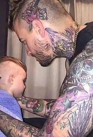 men's totem tattoo is a good father