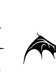 foto de tatuaje recomenda un patrón de tatuaxe de morcego