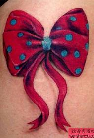 a small fresh bow tattoo pattern