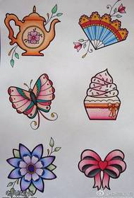 fan butterfly cake bow tattoo manuscript works