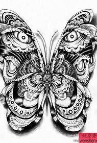 tattoo show picture recommended a butterfly tattoo Manuscript pattern