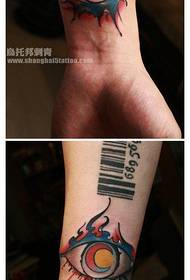 zglob popularni lijepi par planeta tetovaža uzorak