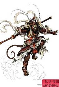 tattoo figure recommended a manuscript Sun Wukong tattoo works