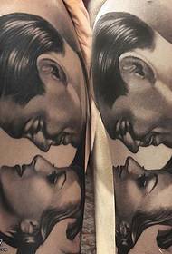ramena ljubav par tetovaža uzorak