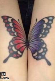 paže motýl pár tetování vzor