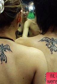 Paar Totem Flügel Flügel Tattoo