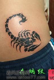 good-looking classic waist totem scorpion tattoo pattern