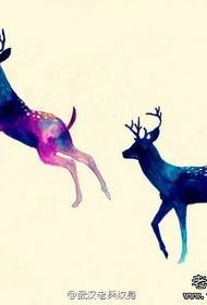 Star Pattern Τατουάζ Deer