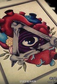 Ръкописът на татуировката на Божието око работи