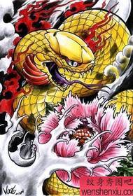 tattoo figure recommended a snake peony tattoo work