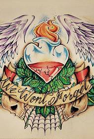 Wings love tattoo manuscript works