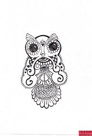 Owl դաջվածքներ 117377 գույնի taro ծաղիկների դաջվածքներ
