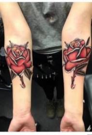 oldschool style couple paired tattoo designs