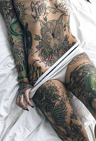 almost all corners are covered with tattoo tattoos