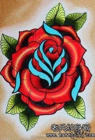 το τατουάζ σχήμα συνιστάται ένα σύνολο τριαντάφυλλων Λουλούδι τατουάζ χειρογράφων έργα