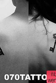 par tattoo totem ključ tetovaža