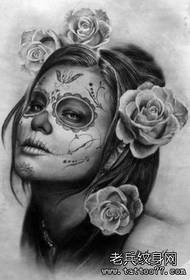 Tattoo show to share a group of death girl tattoos
