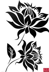 totem lotus tattoo pattern