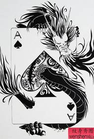 Karakter poker Tattoo Patroon