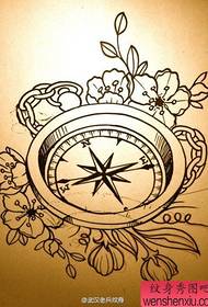 Tattoo Picture Bar Recommends a Manuscript Manuscript Compass