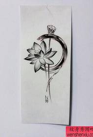 Pattern ng tattoo ng Lotus Manuscript
