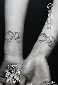 Perséinlechkeet Koppel Tattoo Muster