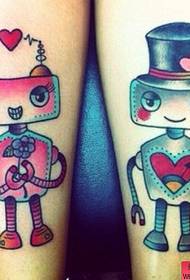 couple tattoo tattoo robot tattoo