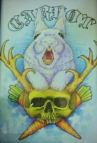 dövme figürü tavsiye bir tavşan kafatası dövme el yazması eserler