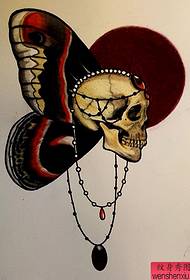 skullButterfly tattoo manuscript works