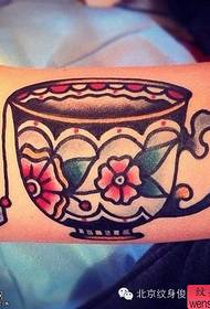 tattoo figure recommended a set of color care tea cup tattoo works