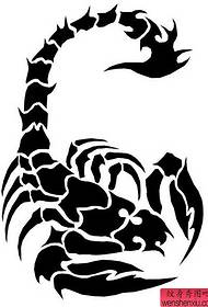 Tattoo show picture suggests a totem scorpion tattoo pattern