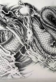 шема на ракопис тетоважа со змејови