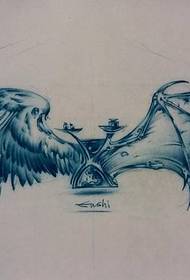 Tattoo show bar aanbevolen een engel demon vleugels tattoo patroon