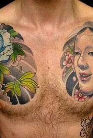 gagner un motif de tatouage double moitié convaincant