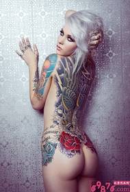 skønhed ekstrem personlighed tatovering billede