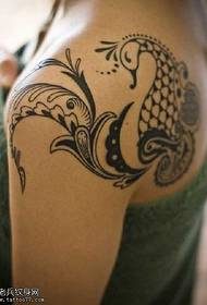 niet-mainstream schoonheid tattoo-patroon