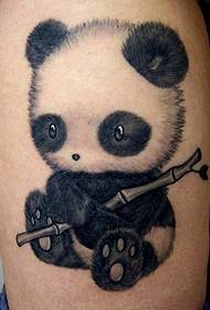 patró de tatuatge de panda molt bonic molt bonic