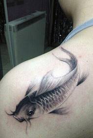 სილამაზის მხრის პირადობის squid tattoo