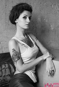Cold beauty, personality, tattoo