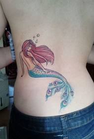 များစွာသောလှပသော Mermaid-themed တက်တူးထိုးပုံစံ