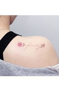 super lijep Ženski mali svježi i elegantni uzorak cvijeta za tetovažu