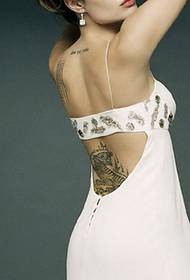 Andželīnas Džolijas tetovējums 118854 - Eiropas stila klasiskās modes skaistumkopšanas tetovējuma modelis