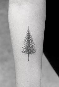 Piccolo braccio un albero semplice modello tatuaggio tatuaggio