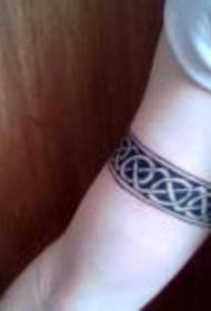 Arm classic celtic style armband tattoo pattern