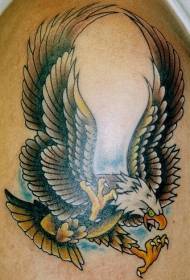 Patró de tatuatge de braç pintat d'àguila