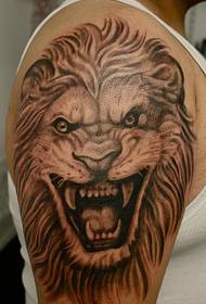 Super mighty lion tattoo
