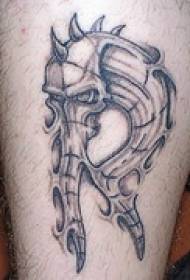 Arm mechanical style letter tattoo pattern