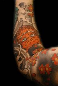 Рука помаранчева борода монстр аватар татуювання візерунок