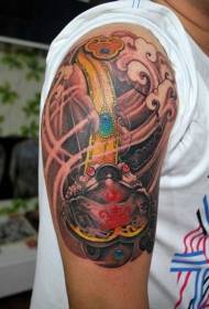 Arm jade Ruyi goridhe dehenya sutato tattoo